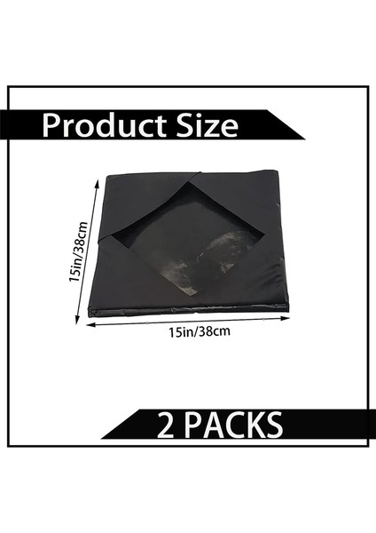 2 Adet Isı Pres Plakası Sarma Kapağı Yeniden Kullanılabilir Yapışmaz Siyah 15 x 15IN (Yurt Dışından) fiyatları