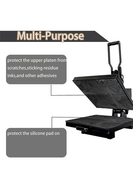 2 Adet Isı Pres Plakası Sarma Kapağı Yeniden Kullanılabilir Yapışmaz Siyah 15 x 15IN (Yurt Dışından) modelleri
