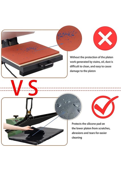 2 Adet Isı Pres Plakası Sarma Kapağı Yeniden Kullanılabilir Yapışmaz Siyah 15 x 15IN (Yurt Dışından) fırsatları