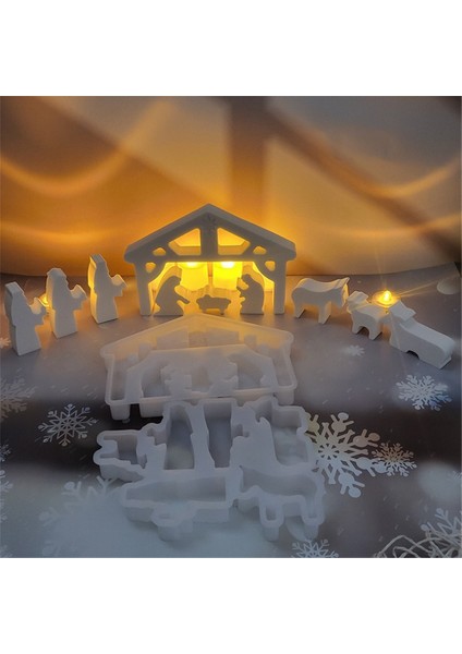 Isa'nın Doğum Sahnesi Dıy Kalıp Noel Dekorasyonu (Yurt Dışından) fiyatları
