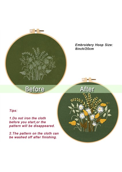 Yeni Başlayanlar Için 4 Set El Nakışı Seti Çiçek Kasnak ve Aletler Dahil (Yurt Dışından) fırsatları