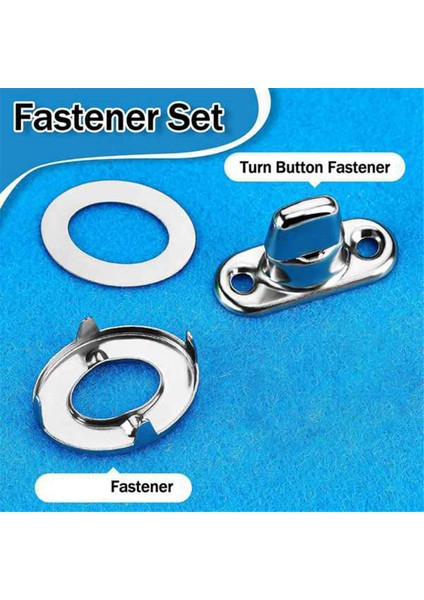 40 Set Tuval Büküm Kilit Bağlantı Elemanları Çevirmeli Düğme Bağlantı Elemanları (Yurt Dışından) fırsatları