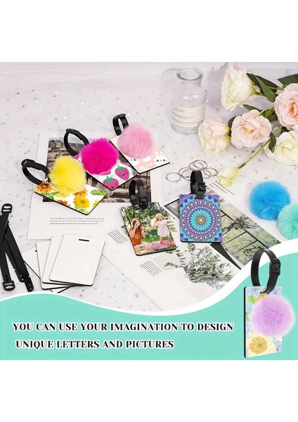 Çift Taraflı Mdf Bavul Etiketi Etiket Beyaz Boş Sırt Çantası Seyahat Çantası (Yurt Dışından) indirimleri