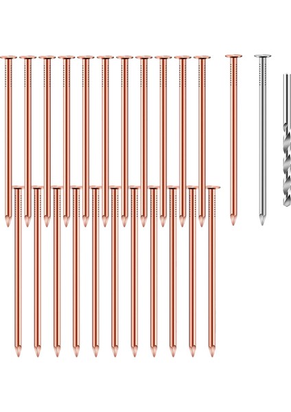 Ağaçları Öldürmek Için 25 Adet Bakır Çivi 3.5 Inç Saf Bakır Çivi (Yurt Dışından)