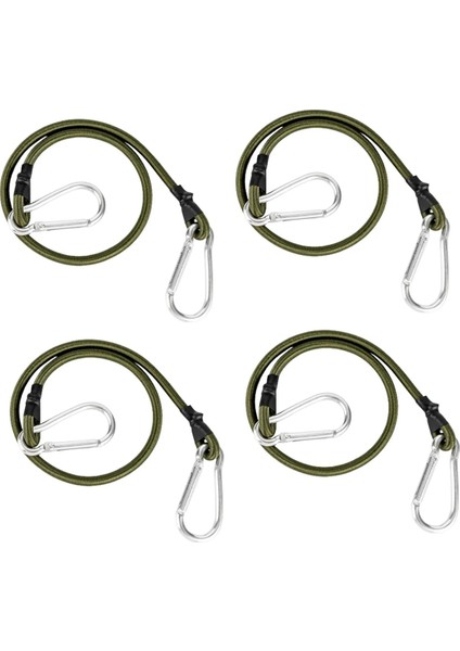 Açık Hava Ağır Hizmet Tipi Bungee Kordon Elastik Bağlama Kayışı Seti 60CM (Yurt Dışından)