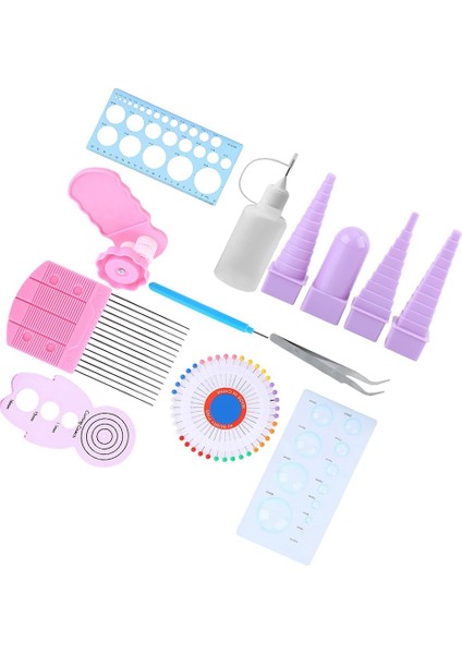 11'i 1 Arada Kağıt Kıvırma Kenarlık Kağıt Kıvırma Araçları Seti (Yurt Dışından) indirimleri