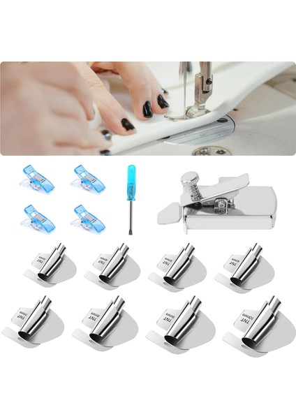 3-10MM 8 Boyutlu Rulo Etek Baskı Ayağı Dikiş Kılavuzu ile (Yurt Dışından) fiyatları