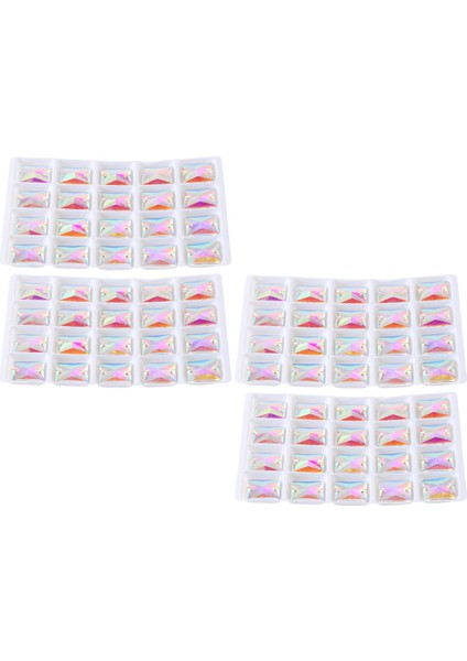 Kare Dikili Taş Kristal Berrak Giysi Dikimi Cam Boncuklar 13X18MM (Yurt Dışından) fiyatları