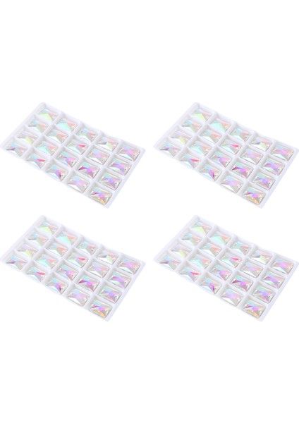 Kare Dikili Taş Kristal Berrak Giysi Dikimi Cam Boncuklar 13X18MM (Yurt Dışından) modelleri
