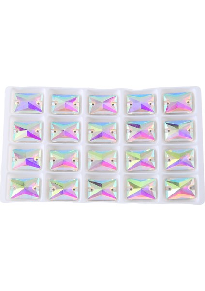 Kare Dikili Taş Kristal Berrak Giysi Dikimi Cam Boncuklar 13X18MM (Yurt Dışından) fırsatları