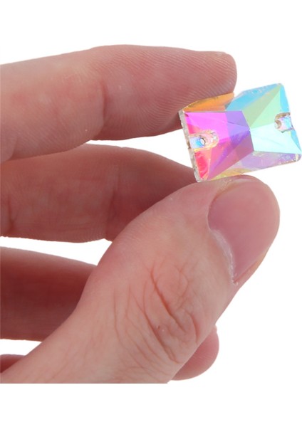 Kare Dikili Taş Kristal Berrak Giysi Dikimi Cam Boncuklar 13X18MM (Yurt Dışından) indirimleri