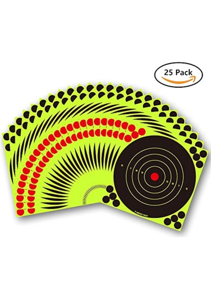 100 Adet Floresan Yeşil Hedef Çıkartmaları Yay ve Çıkartmalar (Yurt Dışından) fırsatları