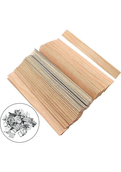 Ahşap Mum Fitili 200 Adet Mum Yapımı Için Ahşap Fitil (Yurt Dışından) fiyatları