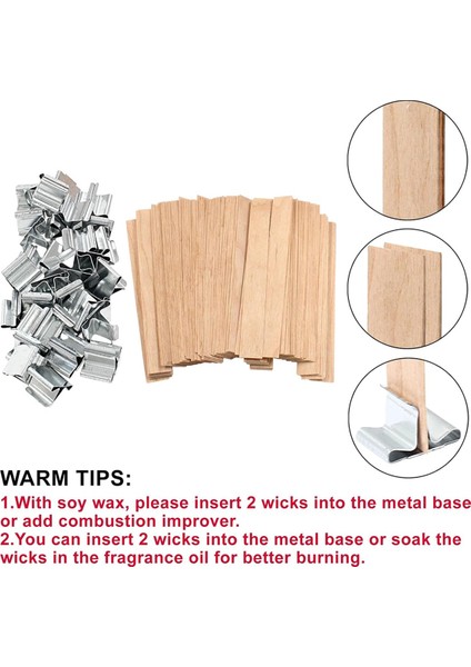 Ahşap Mum Fitili 200 Adet Mum Yapımı Için Ahşap Fitil (Yurt Dışından) fırsatları