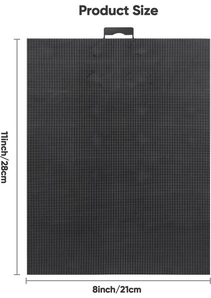 4 Adet 14 Sayım Plastik Örgü Tuval Çarşaf 14 Ct Plastik Aida Siyah (Yurt Dışından) modelleri