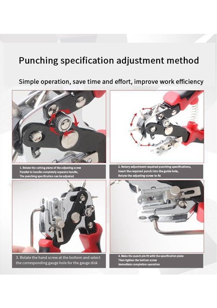 Delik Delme Pense Delme Aleti Dıy Saat Kayışı 2.0-5.0mm Delik Için (Yurt Dışından) modelleri