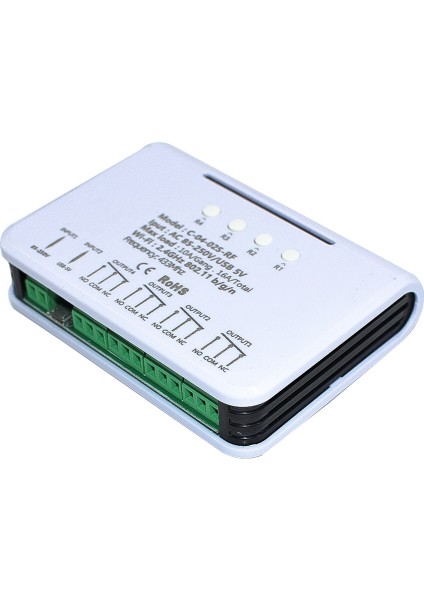 Ewelink Röle 4ch Akıllı Ev Anahtar Modülü Wifi Rf 85V-250V 16A Röle Radyo Frekansı Uzaktan Kumanda Akıllı Zamanlayıcı (Yurt Dışından)