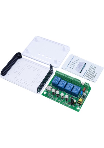 Ewelink Röle 4ch Akıllı Ev Anahtar Modülü Wifi Rf 85V-250V 16A Röle Radyo Frekansı Uzaktan Kumanda Akıllı Zamanlayıcı (Yurt Dışından) fiyatları