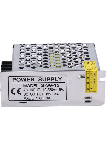 Dc 12V 3A 36W Anahtarlama Güç Kaynağı Transformatörü Ac-Dc Güç Kaynağı Ac 110V / 220V Dc 12V Anahtarlama Adaptörü (Yurt Dışından)
