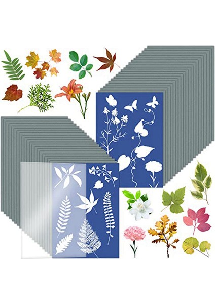 60 Yaprak Siyanotip Kağıdı A5 Güneş Baskı Sanat Seti (Yurt Dışından) fiyatları