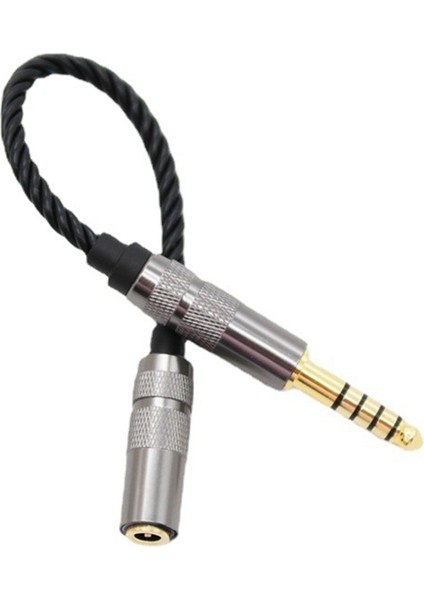 Hıfı 4.4mm Dengeli Kulaklık Adaptörü Ses Kablosu 4.4 Xlr 4 Pin Erkek - Dişi Açı (Yurt Dışından)