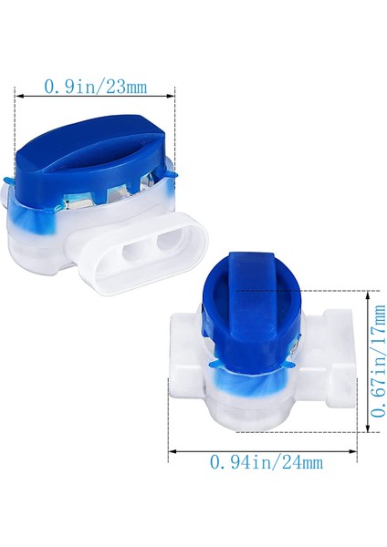 18 Paket Elektrik Idc 314-BOX Pigtail 3 Kablolu Konnektörler 22-14 Awg Kablolar, Robotik Çim Biçme Makineleri Için (Yurt Dışından)