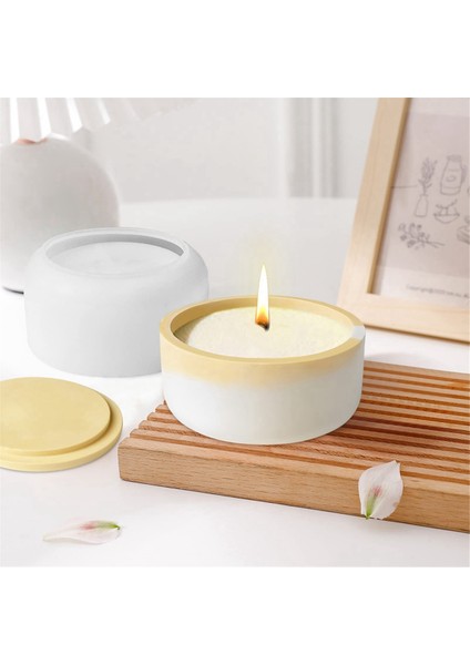 Kapaklı Silikon Kalıp Silindir Mumluk-A (Yurt Dışından) fırsatları