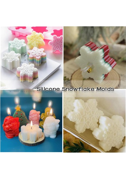 3 Paket Noel Kar Tanesi Silikon Mum Sabun Kalıpları Kendin Yap (Yurt Dışından) fırsatları