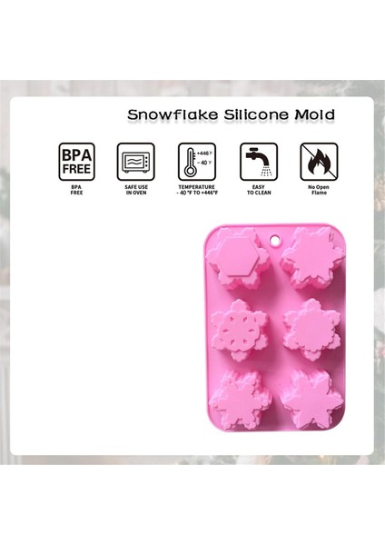 3 Paket Noel Kar Tanesi Silikon Mum Sabun Kalıpları Kendin Yap (Yurt Dışından) indirimleri