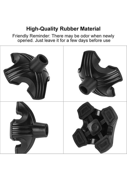 Baston Için 4-Çatallı Yedek Ayak Dört Bacaklı Baston Ayak Kılıfı 4 Adet (Yurt Dışından) fırsatları