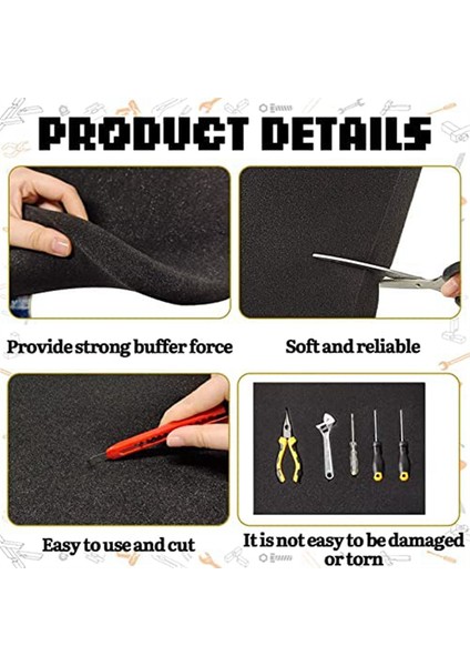 Paketleme ve El Sanatları Için 2 Paket Poliüretan Köpük Ped (Yurt Dışından) modelleri