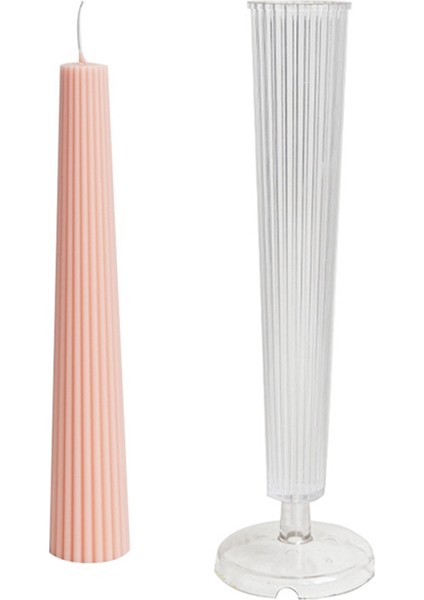 Çizgili Uzun Direk Sütun Aromaterapi Mum Kalıp Seti Kendin Yap El Yapımı (Yurt Dışından)