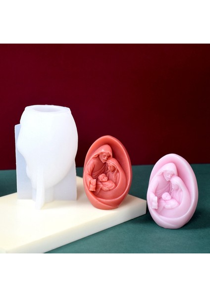 Aile Mum Kalıbı Isa Heykelciği Silikon Kalıp (Yurt Dışından) fırsatları