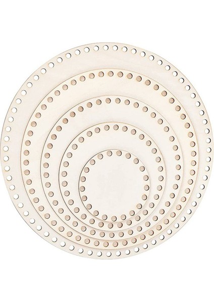 Ahşap Sepet Tabanı Yuvarlak Daire Boş Tığ Işi Sepet Ahşap Taban (Yurt Dışından)