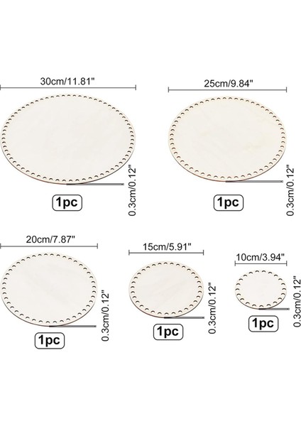 Ahşap Sepet Tabanı Yuvarlak Daire Boş Tığ Işi Sepet Ahşap Taban (Yurt Dışından) fiyatları