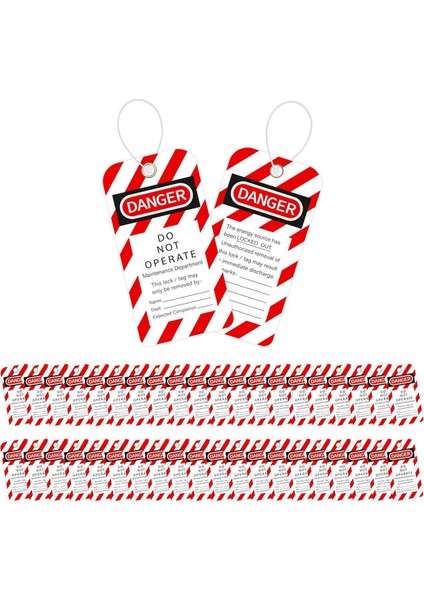 Kilitleme Etiketleme Etiketleri 3 x 575 Inç 40 Tehlike Çalıştırılmaması Gereken Etiketler (Yurt Dışından)