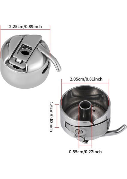 16 Adet Dikiş Makinesi Bobin Kutusu Gümüş Metal Dikiş Makinesi Parçaları (Yurt Dışından) fiyatları