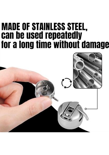 16 Adet Dikiş Makinesi Bobin Kutusu Gümüş Metal Dikiş Makinesi Parçaları (Yurt Dışından) fırsatları