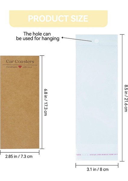 Araba Altlığı Ambalajı 100 Adet Çantalı Süblimasyon Araba Altlıkları Kartı (Yurt Dışından) fiyatları