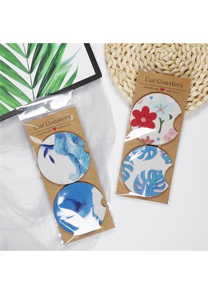 Araba Altlığı Ambalajı 100 Adet Çantalı Süblimasyon Araba Altlıkları Kartı (Yurt Dışından) fırsatları