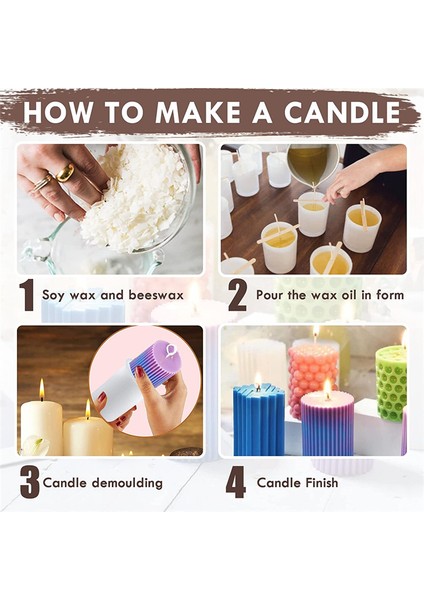 3'lü Paket Mum Kalıpları Silikon Kalıplar Silindir Mum Kalıpları (Yurt Dışından) modelleri