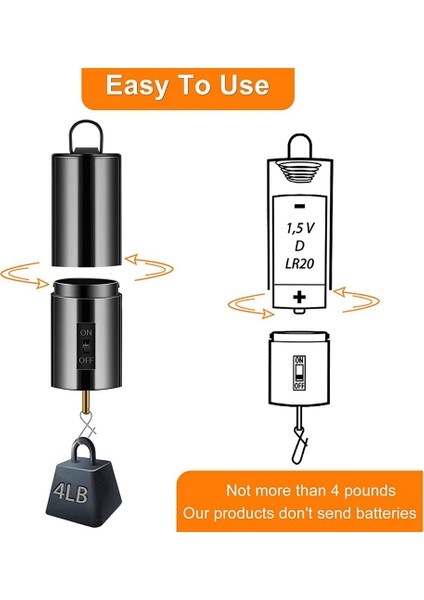 Adet Rüzgar Spinner Motor Asılı Ekran Motoru Pil Kumandalı Döner Motor Çok Amaçlı Rüzgar Spinner Bahçe Dekoru (Yurt Dışından)