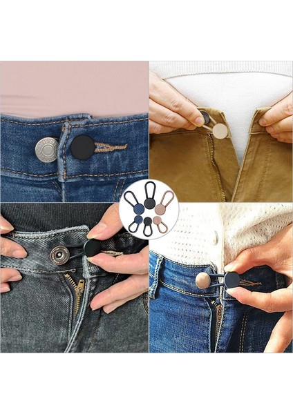 6 Beden Pantolon Düğmeli Bel Genişletici Kadın Erkek Için Ayarlanabilir (Yurt Dışından) indirimleri