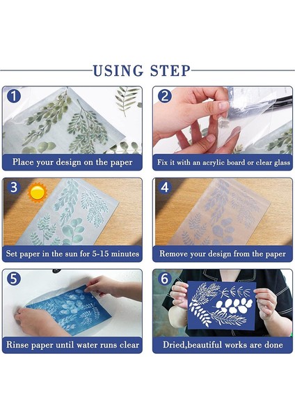 20 Yaprak Güneş Baskı Kağıdı A5 Çocuklar Yetişkinler El Sanatları Kendin Yap Kelepçeli (Yurt Dışından) fırsatları