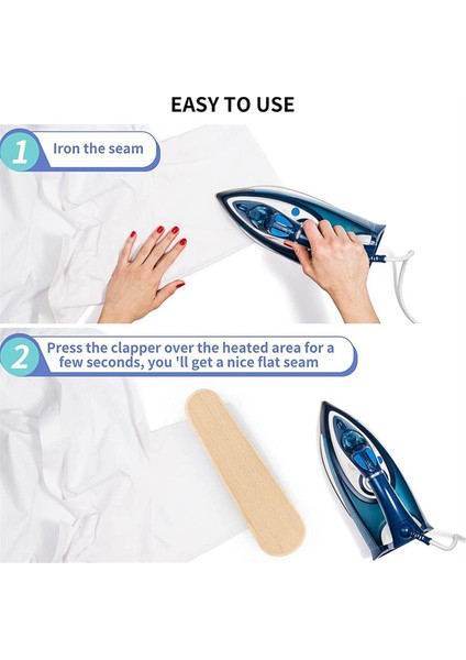 2 Adet Kayın Ağacı Terzi Çıtçıtları Kumaşları Düzleştirmek Için 12 Inç ve 7 Inç (Yurt Dışından) fırsatları