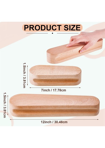 2 Adet Kayın Ağacı Terzi Çıtçıtları Kumaşları Düzleştirmek Için 12 Inç ve 7 Inç (Yurt Dışından) indirimleri