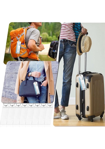 10 Paket Bavul Etiketleri Seyahat Bagaj Etiketi Tutucu Seyahat Bagaj Etiketi (Yurt Dışından) indirimleri