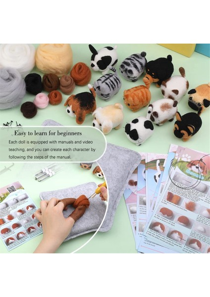 Iğne Keçeleme Seti 12 Parça Bebek Yünü Iğne Keçeleme Başlangıç Seti (Yurt Dışından) modelleri