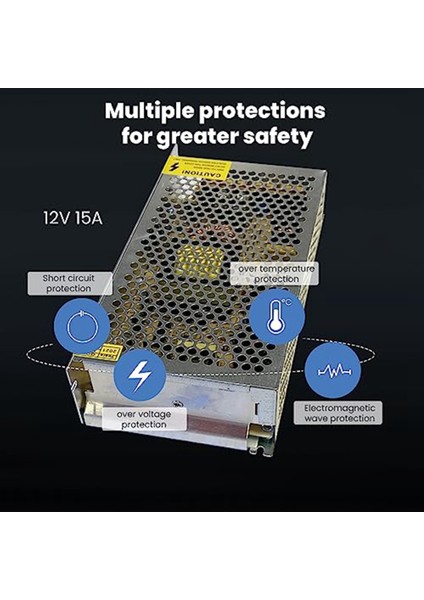 12V 15A 180W Güç Kaynağı Trafosu, Trafo Adaptörü, Anahtarlama Güç Kaynağı, Gerilim Dönüştürücü (Yurt Dışından) indirimleri