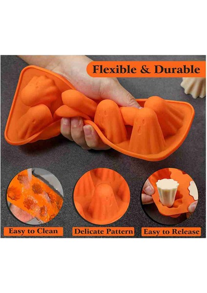 2 Paket Hayalet Çikolata Şekerleme Kalıpları Cadılar Bayramı Silikon Kalıpları (Yurt Dışından) modelleri